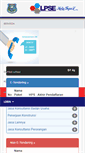 Mobile Screenshot of lpse.tegalkota.go.id
