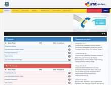 Tablet Screenshot of lpse.tegalkota.go.id